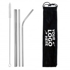 Reusable Stainless Steel Straws Set